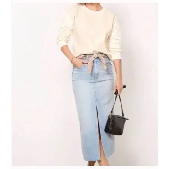 NWT Evereve Kimberly Faux Leather Sweatshirt Size L - Picture 4 of 14